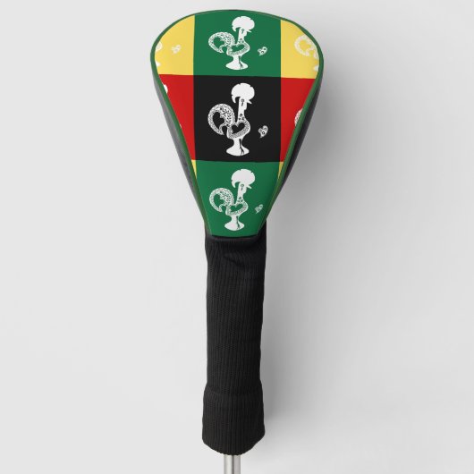 Portugiesischer Rooster von Barcelos farbenprächti Golf Headcover (Vorderseite)
