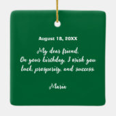 Portugiesischer Rooster von Barcelos farbenprächti Keramikornament (Rückseite)