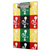 Portugiesischer Rooster von Barcelos farbenprächti Klemmbrett (Links)