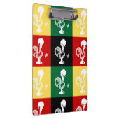 Portugiesischer Rooster von Barcelos farbenprächti Klemmbrett (Rechts)