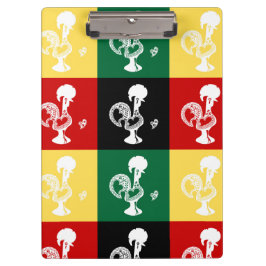 Portugiesischer Rooster von Barcelos farbenprächti Klemmbrett