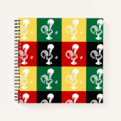 Portugiesischer Rooster von Barcelos farbenprächti Notizblock (Vorderseite)