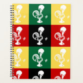 Portugiesischer Rooster von Barcelos farbenprächti Planer (Vorderseite)