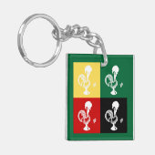 Portugiesischer Rooster von Barcelos farbenprächti Schlüsselanhänger (Vorderseite links)