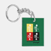Portugiesischer Rooster von Barcelos farbenprächti Schlüsselanhänger (Vorderseite links)