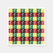 Portugiesischer Rooster von Barcelos farbenprächti Serviette (Vorderseite)