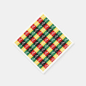 Portugiesischer Rooster von Barcelos farbenprächti Serviette (Ecke)