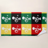 Portugiesischer Rooster von Barcelos farbenprächti Strandtuch (Vorderseite)