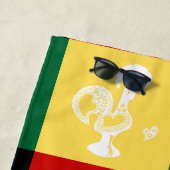 Portugiesischer Rooster von Barcelos farbenprächti Strandtuch (Beispiel)
