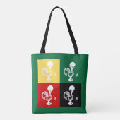 Portugiesischer Rooster von Barcelos farbenprächti Tasche (Rückseite)