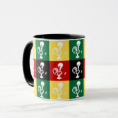 Portugiesischer Rooster von Barcelos farbenprächti Tasse (Vorderseite Links)