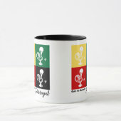 Portugiesischer Rooster von Barcelos farbenprächti Tasse (Zentrum)