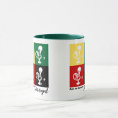Portugiesischer Rooster von Barcelos farbenprächti Tasse (Zentrum)
