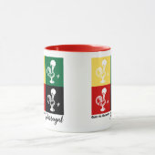 Portugiesischer Rooster von Barcelos farbenprächti Tasse (Zentrum)