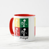 Portugiesischer Rooster von Barcelos farbenprächti Tasse (Vorderseite Links)