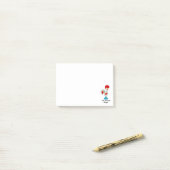 Portugiesischer Rooster von Barcelos in Weiß Post-it Klebezettel (Auf Schreibtisch)