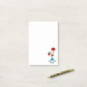 Portugiesischer Rooster von Barcelos in Weiß Post-it Klebezettel (Auf Schreibtisch)