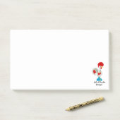 Portugiesischer Rooster von Barcelos in Weiß Post-it Klebezettel (Auf Schreibtisch)