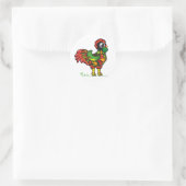 Portugiesischer Roosteraufkleber Runder Aufkleber (Tasche)