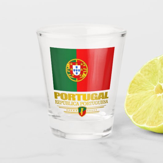 Portugiesischer Stolz Schnapsglas (Vorderseite)