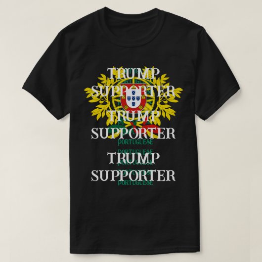 Portugiesischer Trump-Unterstützer T-Shirt (Design vorne)