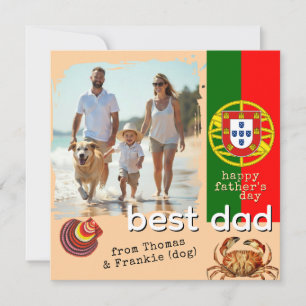 Portugiesischer Vater, Flagge, Vatertagskarte Karte