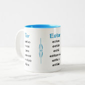 Portugiesischer Verbandlehrer oder Schüler Zweifarbige Tasse (Vorderseite Links)