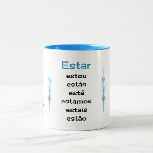 Portugiesischer Verbandlehrer oder Schüler Zweifarbige Tasse (Mittel)