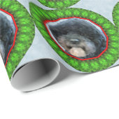 Portugiesischer Wasser-Hund glückliches Howliday Geschenkpapier (Rolleneckpunkt)