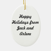 Portugiesischer Wasser-Hund Keramik Ornament (Hinten)