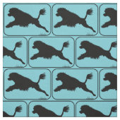 Portugiesischer Wasser-Hundetauchlöwe Stoff (Muster)