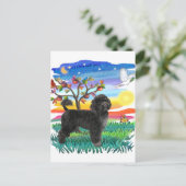 Portugiesischer Wasserdog (#2) Postkarte (Stehend Vorderseite)