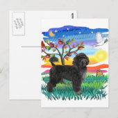 Portugiesischer Wasserdog (#2) Postkarte (Vorne/Hinten)