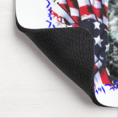 Portugiesischer Wasserdog Patriot Mousepad (Ecke)