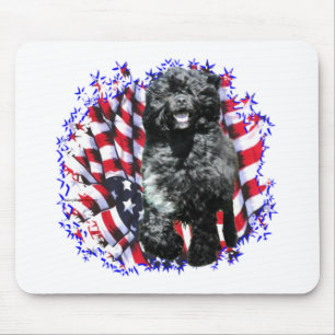 Portugiesischer Wasserdog Patriot Mousepad