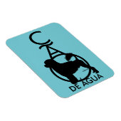 Portugiesischer Wasserdog Stehend Cao de Agua Magnet (Rechte Seite)