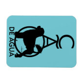 Portugiesischer Wasserdog Stehend Cao de Agua Magnet (Horizontal)