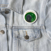 Portugiesischer Wasserhund Frieden Button (Beispiel)