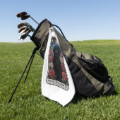 Portugiesischer Wasserhund Golfhandtuch (Gras)