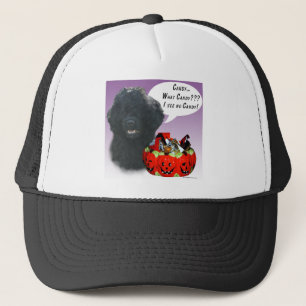 Portugiesischer Wasserhund Halloween Candy Truckerkappe