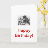 Portugiesischer Wasserhund Karte (Gelbe Blume)