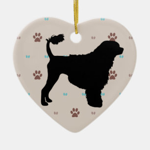 Portugiesischer Wasserhund Keramikornament