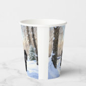 Portugiesischer Wasserhund lässt es zu Weihnachten Pappbecher (Rechts)