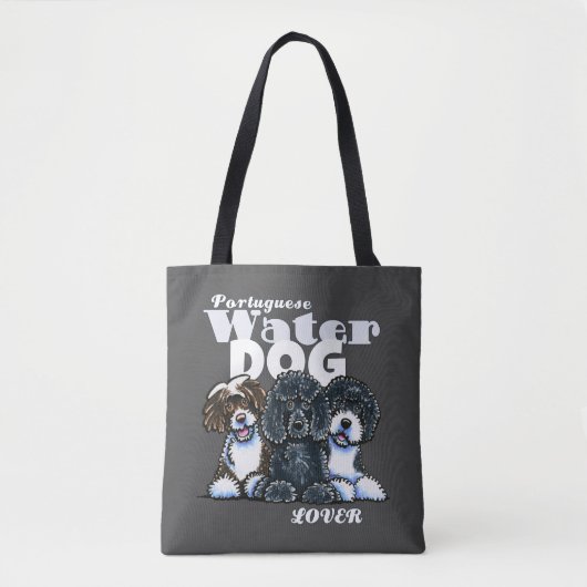 Portugiesischer Wasserhund Lover Tote Bag Tasche (Vorderseite)