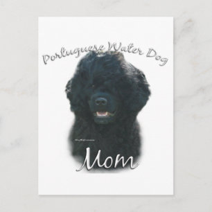 Portugiesischer Wasserhund Mama 2 Postkarte