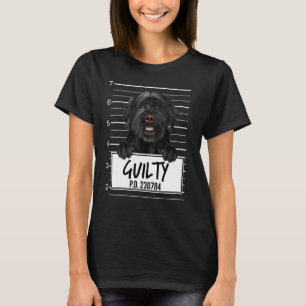 Portugiesischer Wasserhund Mugshot Schuldig Hund T-Shirt