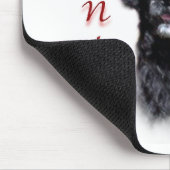 Portugiesischer Wasserhund Santa Paws Mousepad (Ecke)