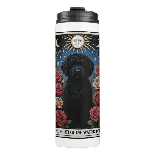 Portugiesischer Wasserhund Thermosbecher (Vorderseite)