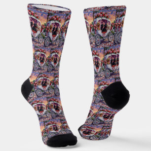 Portugiesischer Wasserhund Valentinstag Socken