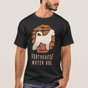 Portugiesischer Wasserhund Vintag Retro Classic Hu T-Shirt